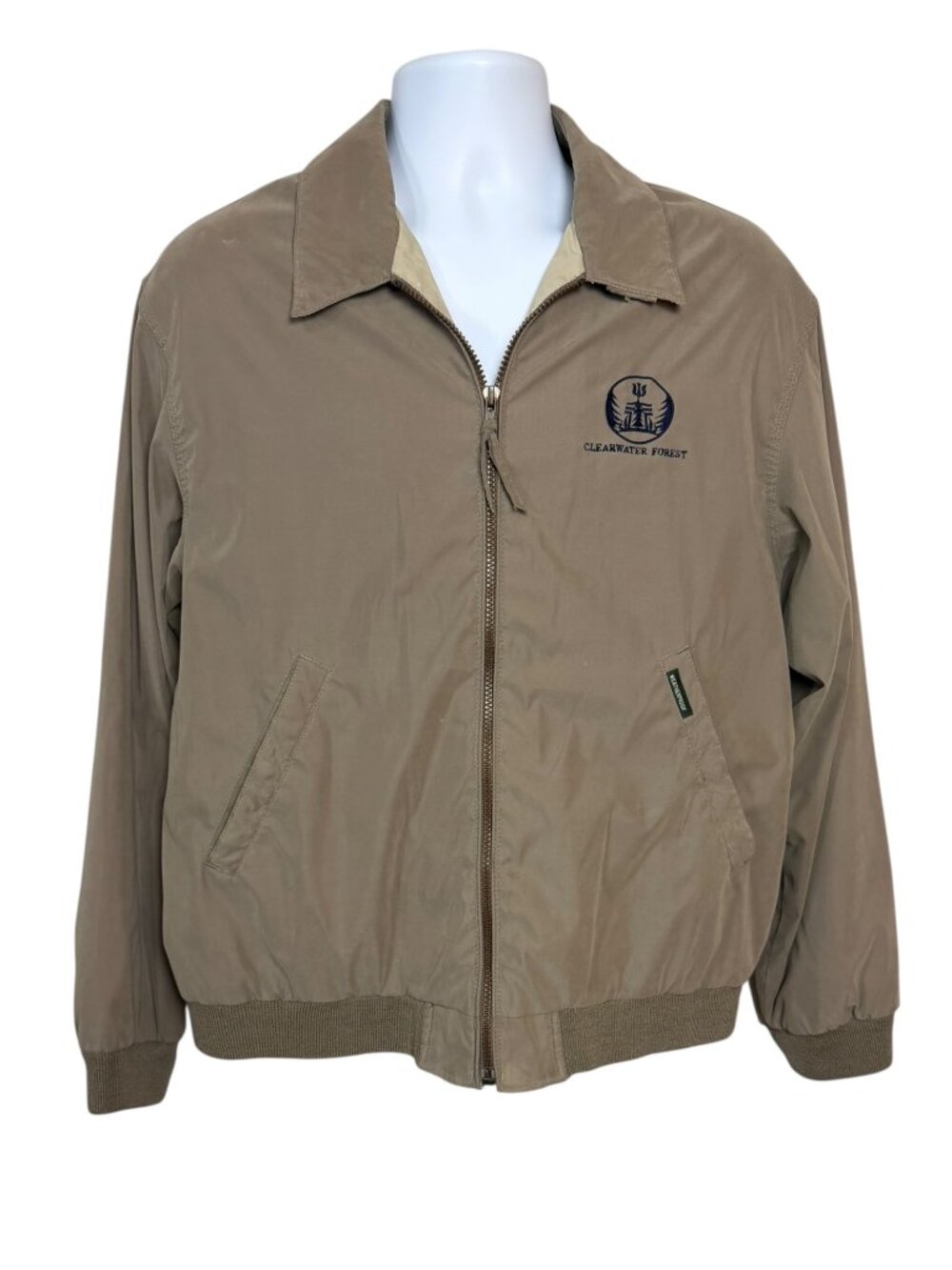 Weatherproof Men’s M Tan Bomber Jacket Clearwater Forest